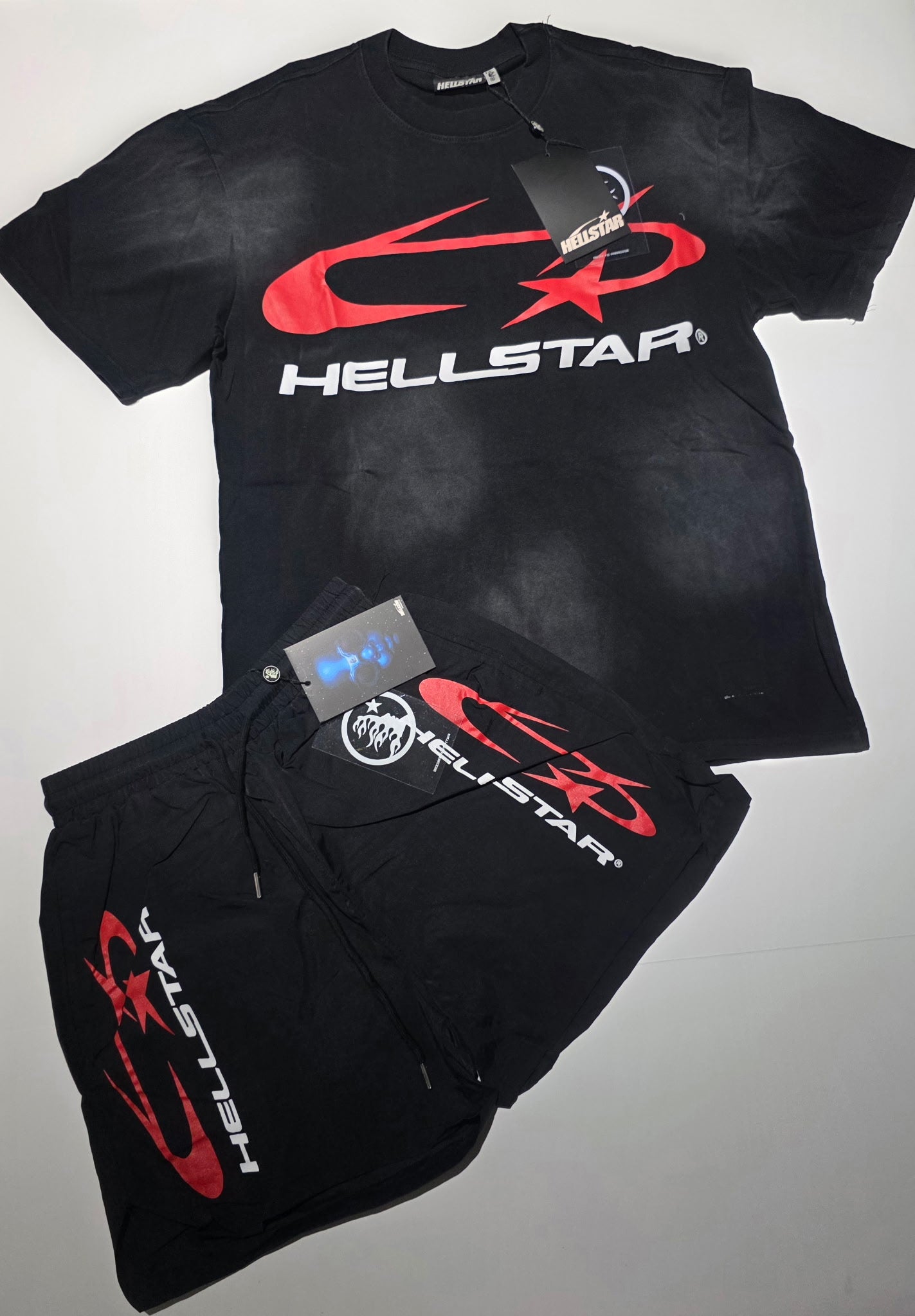 Hellstar Graphic Tee & Shorts SET